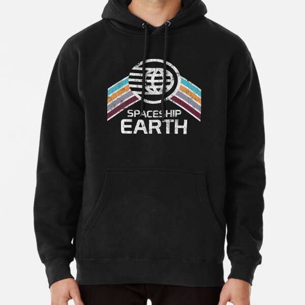 Item preview, Spaceship Earth Logo in Vintage Distressed Retro Style designed and sold by retrocot.