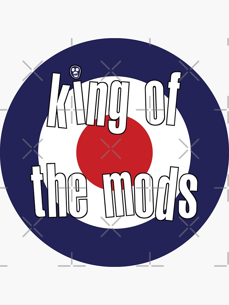 "King of the Mods" Sticker by PonchTheOwl | Redbubble