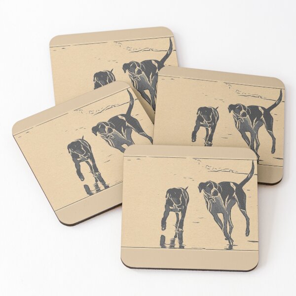 Item preview, Dogs running in sea beach  designed and sold by Chayan.
