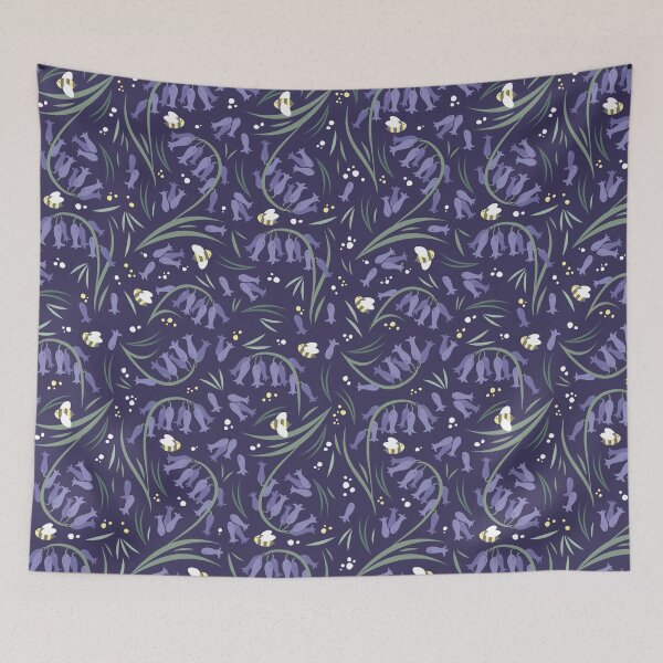 Item preview, Bluebells and bumblebees - Violet designed and sold by elle berry.