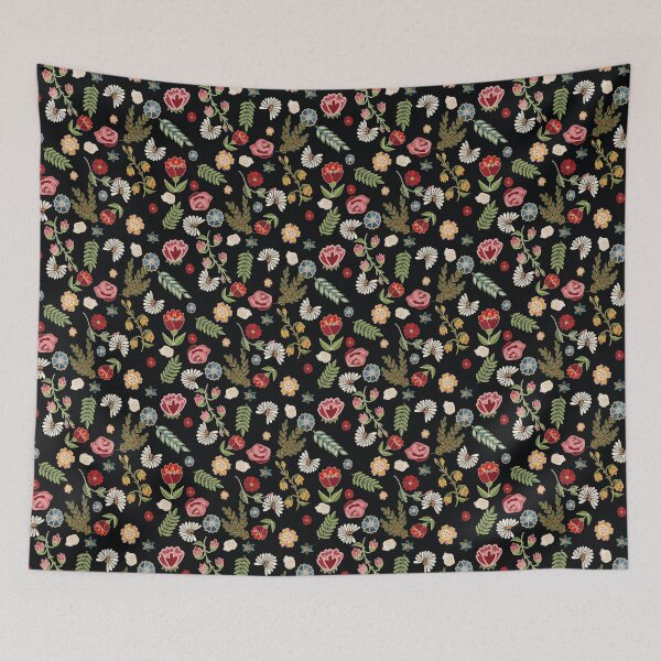 Item preview, Heritage folklore, a pattern based on Czech folklore embroidery designed and sold by Naty Design Prague.