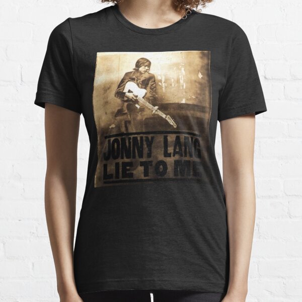 Jonny Lang Womens Stylist Printed Short Sleeve T-Shirt Black 
