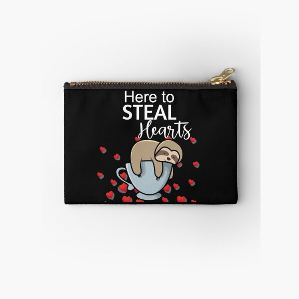 Item preview, Here to steal Hearts- Cute Grey Sloth Teacup -Valentines Day - Mothers Day designed and sold by DiensDesign.