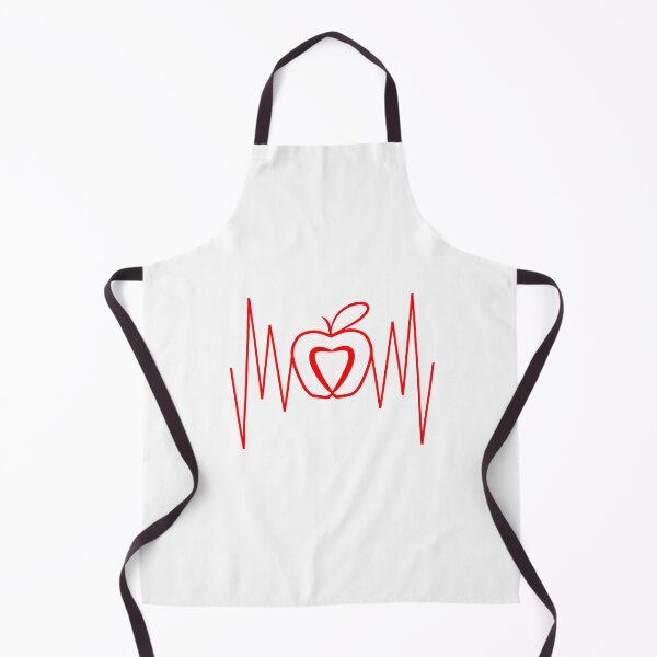 Item preview, Apple heartbeats with heart Teacher designed and sold by Tanja Dianova.