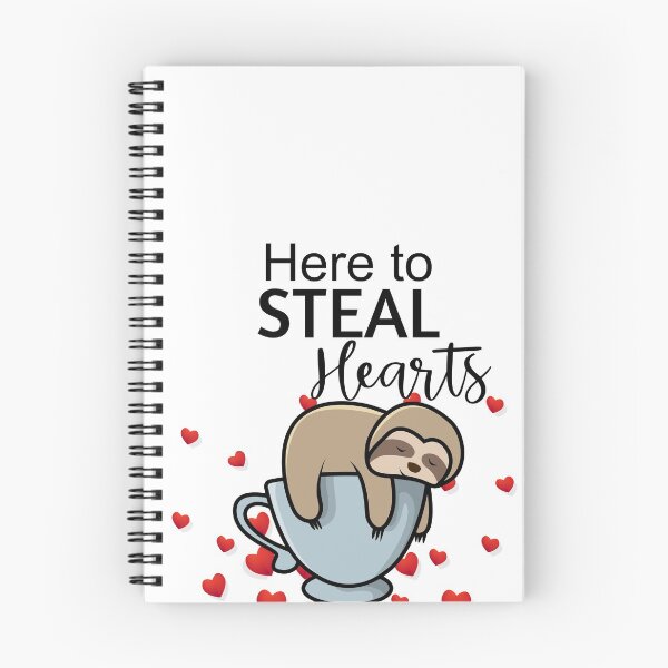 Item preview, Here to steal Hearts- Cute Grey Sloth Tea Cup -Valentines Day - Mothers Day designed and sold by DiensDesign.