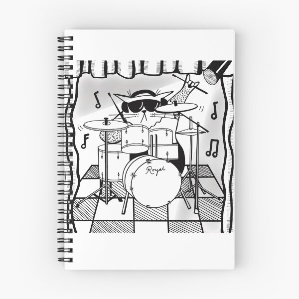 Item preview, D is for Drum Cat designed and sold by BeastlyCat.