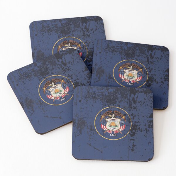 Item preview, Utah Flag Rustic Grunge designed and sold by TRowanDesign.