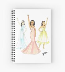 Modern Day Winter's Ball Spiral Notebook
