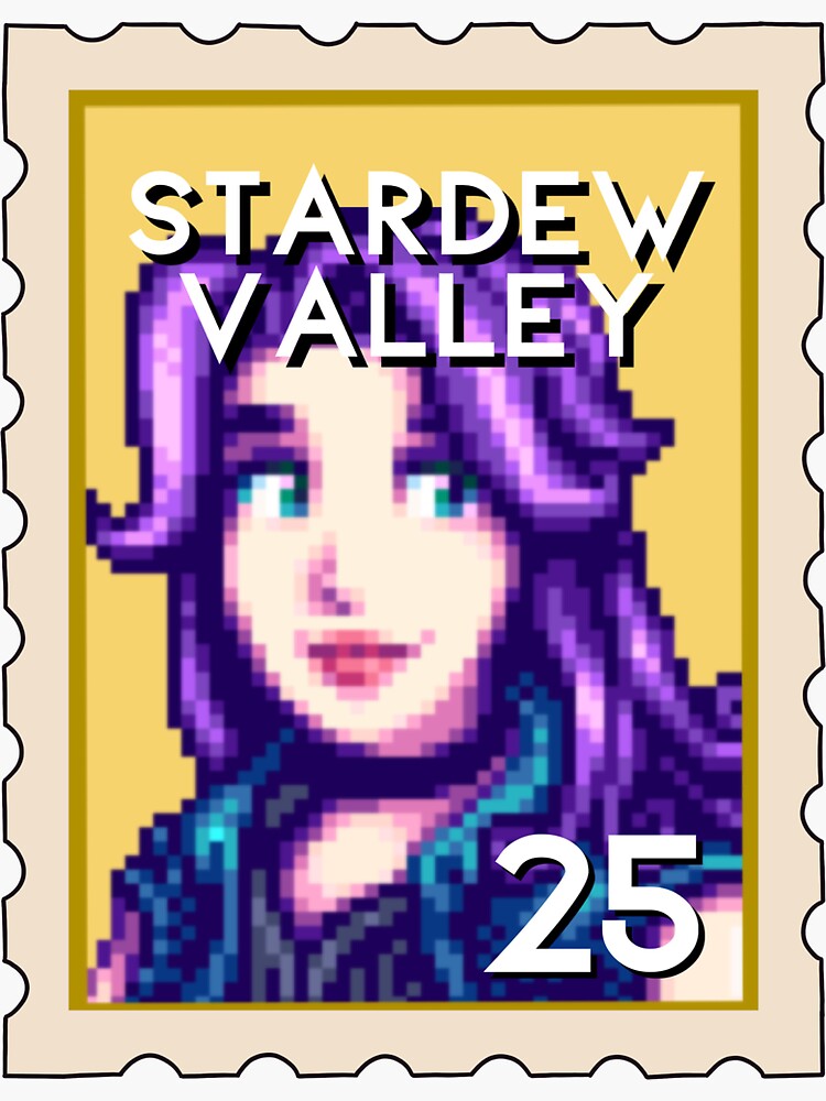 Stardew Valley Abigail Stamp Sticker