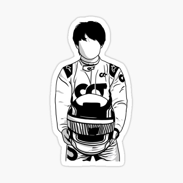 Vista previa del artículo con la obra «Yuki Tsunoda F1», diseñado y vendido por redaction.