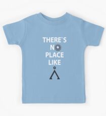 There`s no place like Earth(Tau'ri) White text - Stargate Kids Tee