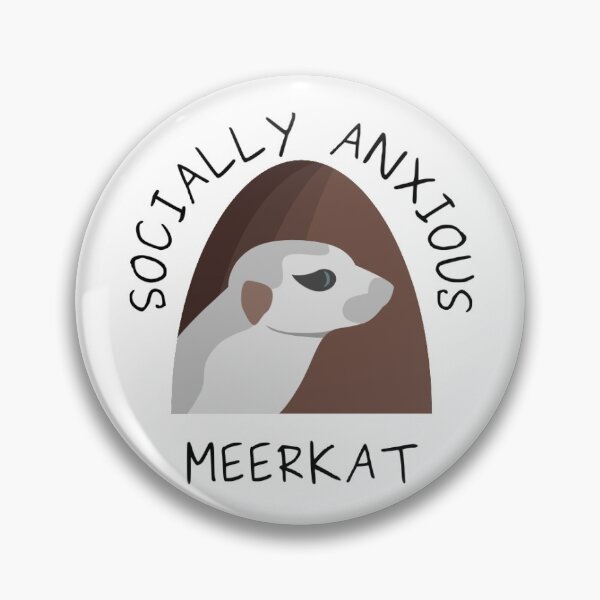 Item preview, socially anxious meerkat designed and sold by indepthbants.