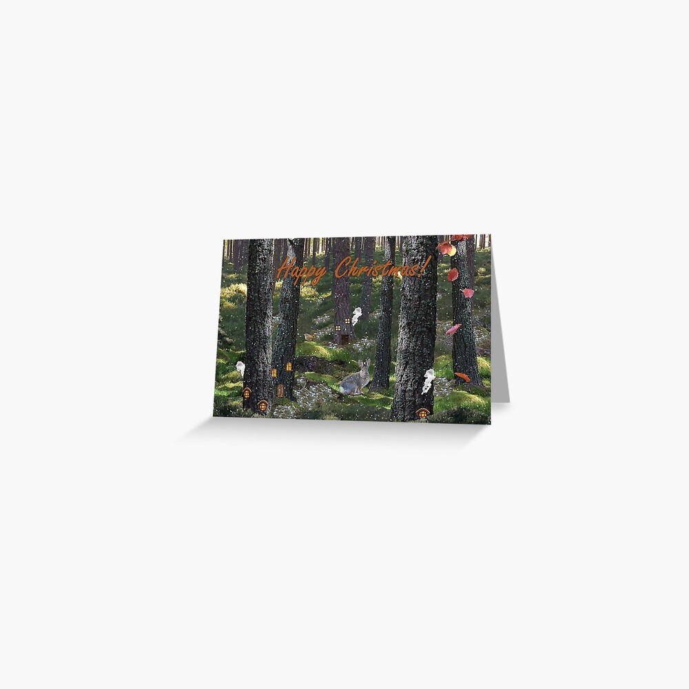 Early Snow - Children's Christmas Card Greeting Card