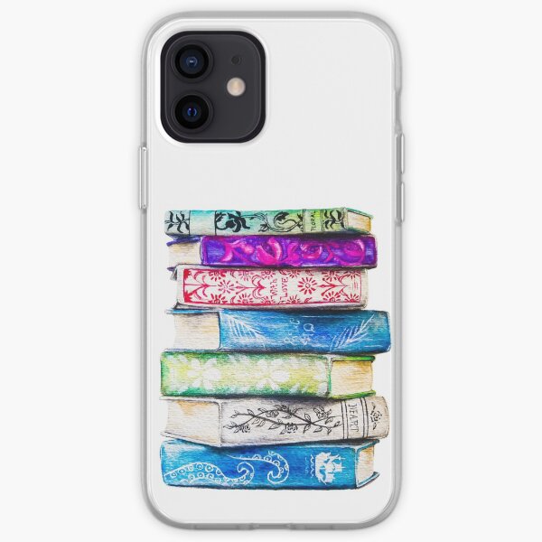 Pila de libros Funda blanda para iPhone