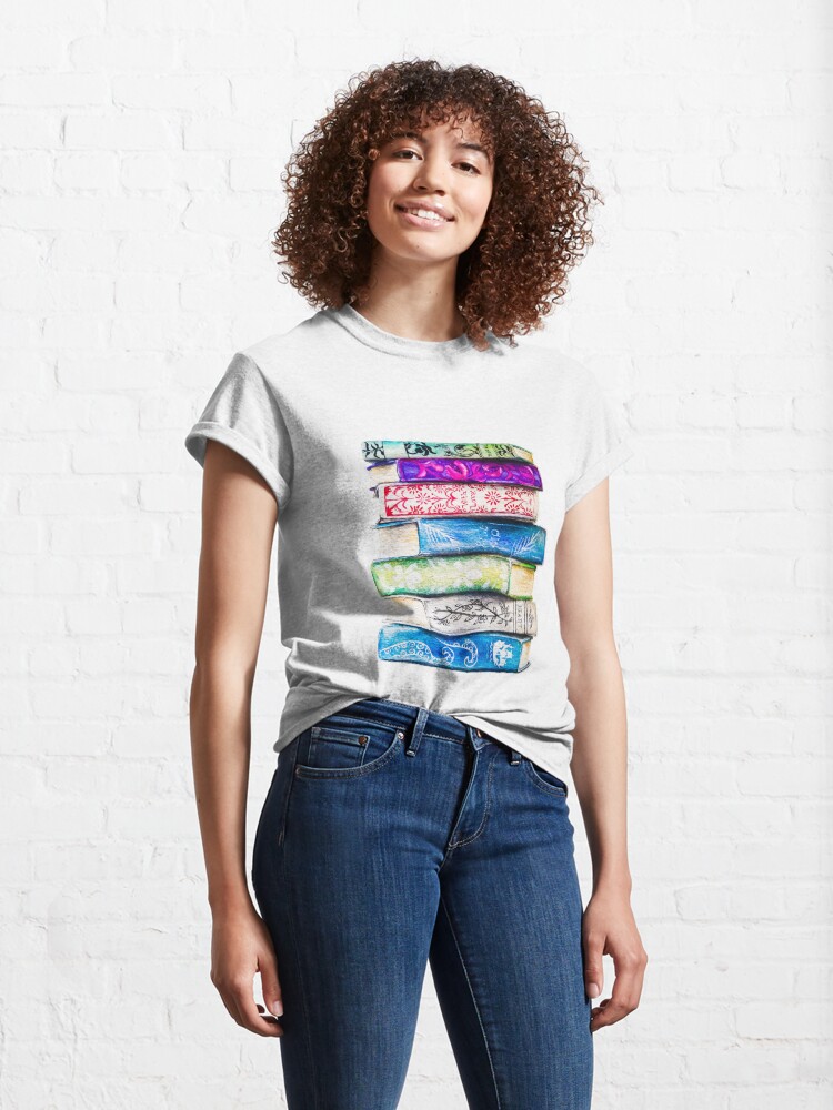 Alternate view of Stack of Books Classic T-Shirt