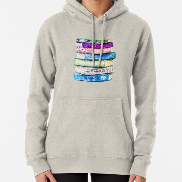 Stack of Books Pullover Hoodie