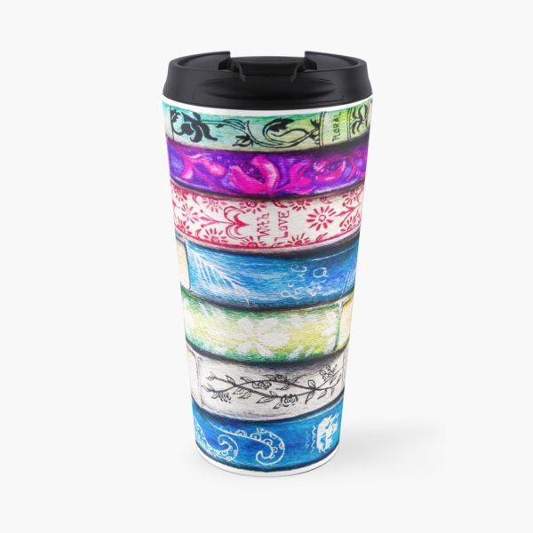 Stack of Books Travel Mug