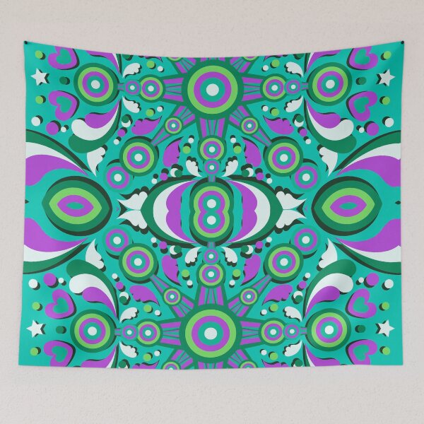 Item preview, Dazzling Psychedelic Hippie Art 01 designed and sold by machmigo.