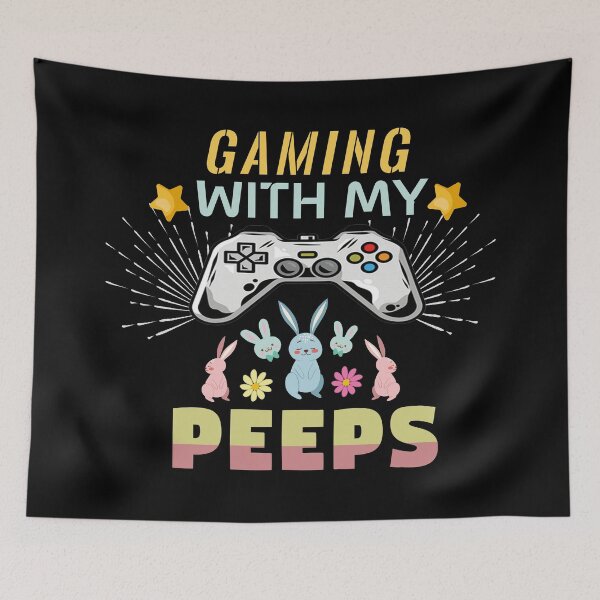 Item preview, Gaming With My Easter Peeps Funny Gaming Bunny T-Shirt Gift Hoodie Sweatshirt Tee Shirt For Men And Women, easter sunday designed and sold by design880.