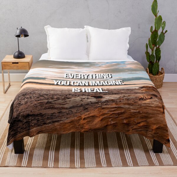 Item preview, Nature inspirational quote - Everything you can imagine is real. designed and sold by 2Girls1Shirt.