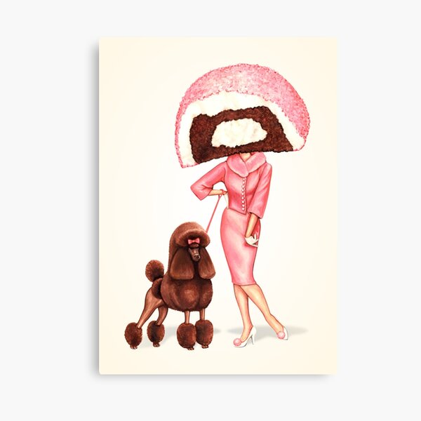 Item preview, Cake Head: Snow Cake Poodle Pin-Up designed and sold by Kelly  Gilleran.