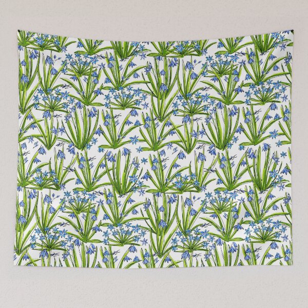 Item preview, Primroses. Blue flowers. designed and sold by Mankaanna.