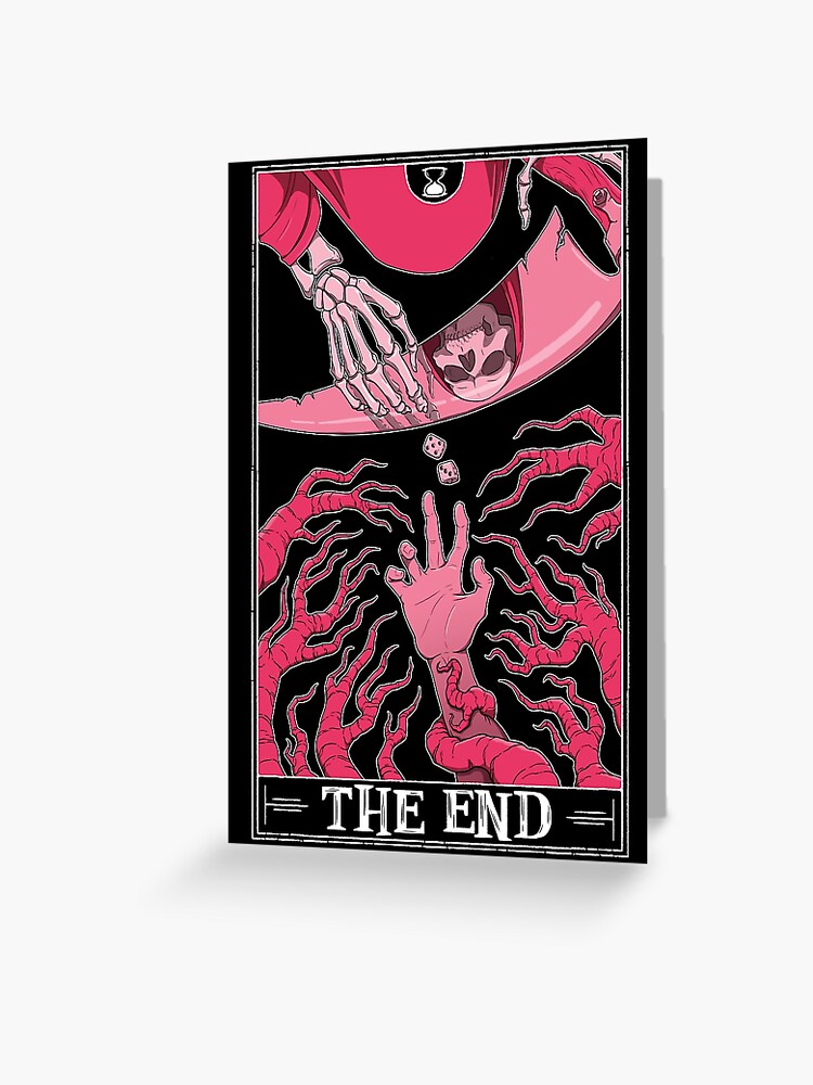 Thumbnail 1 of 2, Greeting Card, The End "Tarotesque" (Dark) designed and sold by RustyQuill.