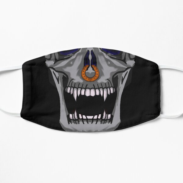 Nose Pierced Skull Face Mask Flat Mask