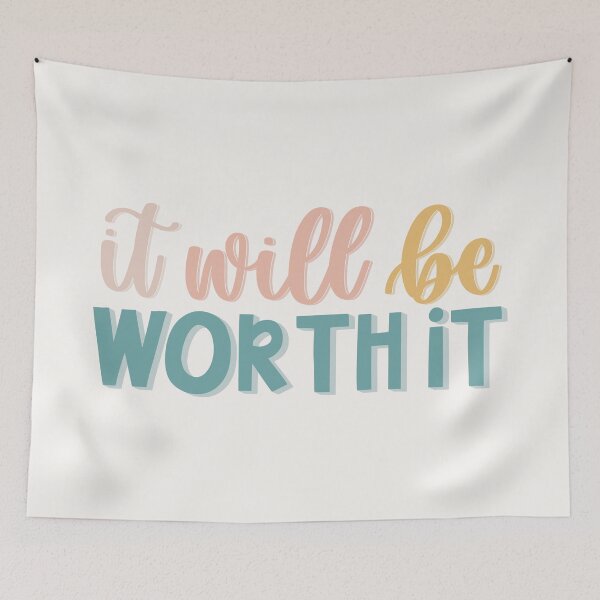 Item preview, It Will Be Worth It designed and sold by MadeByMeera.