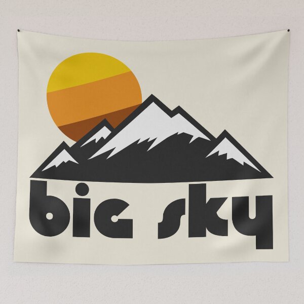 Item preview, Retro Big Sky ))(( Tourist Souvenir Travel Design designed and sold by acquiesce13.