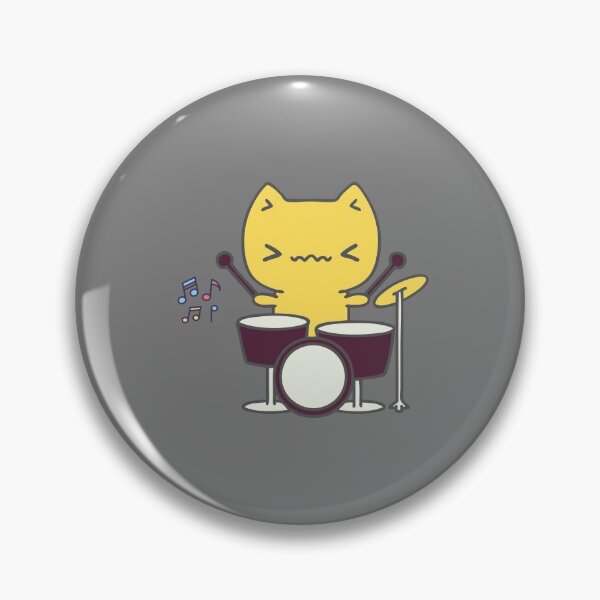 Item preview, Funny cartoon cats playing drums designed and sold by Kadouh.