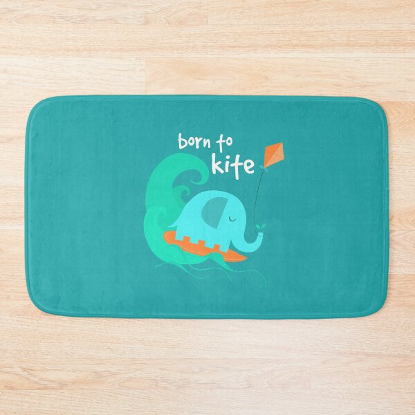 Item preview, Born To Kite Kitesurfing Elephant  designed and sold by Cat N' Doodles.