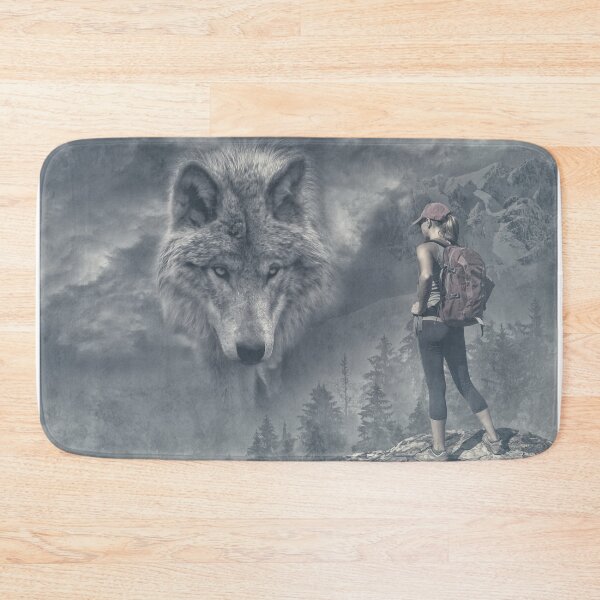 Item preview, Timber Wolf and Hiker Meet designed and sold by david parry.