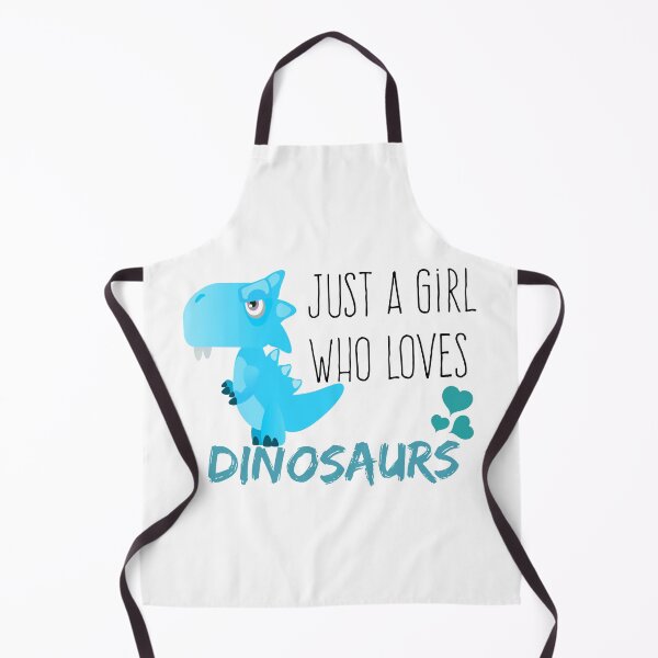 Item preview, just a girl who loves dinosaurs cute blue dino. designed and sold by mikrocosmox.