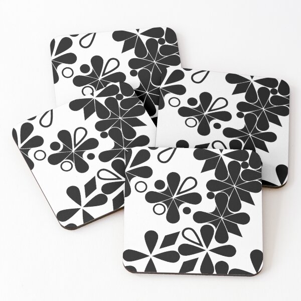 Item preview, Black and white flower pattern breaking apart designed and sold by STG-Designs.