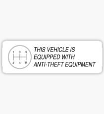 Theft Deterrent Sticker