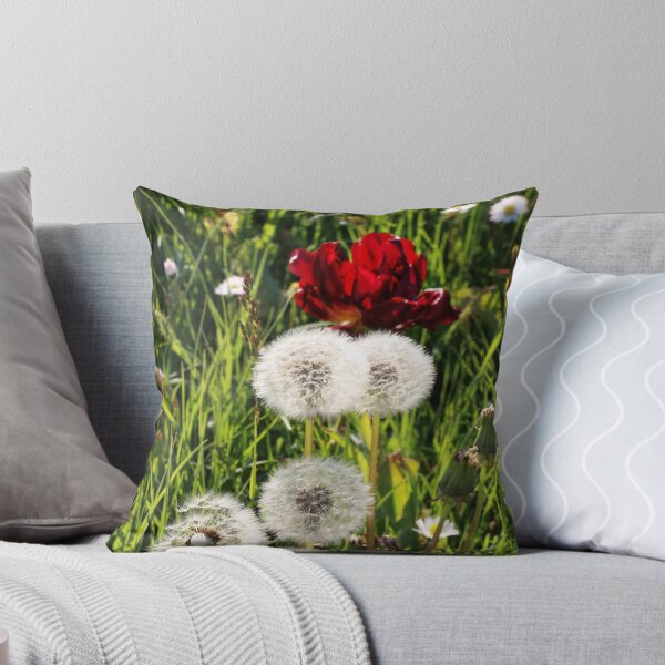 Item preview, Dandelions with Red in Radolfzell - Lake Constance designed and sold by holgermader.