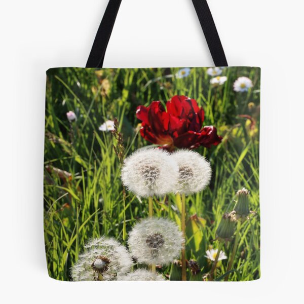 Item preview, Dandelions with Red in Radolfzell - Lake Constance designed and sold by holgermader.