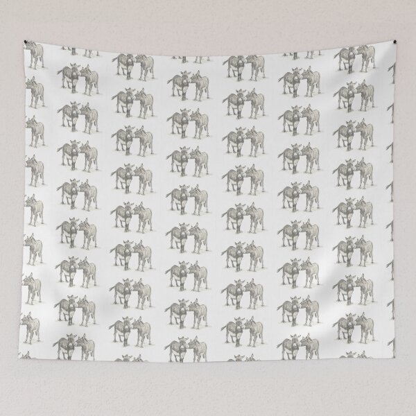 Item preview, Sweetpea and Simon Donkeys designed and sold by sarahgeefineart.