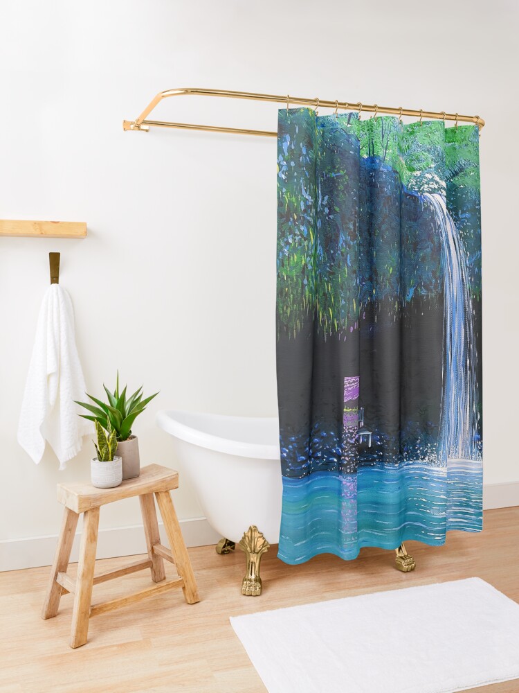 Alternate view of The Spot Shower Curtain