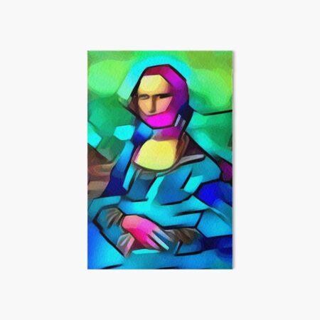 Famous Painting of the Mona Lisa in Abstract Art style Art Board Print for  Sale by Rhu Creations
