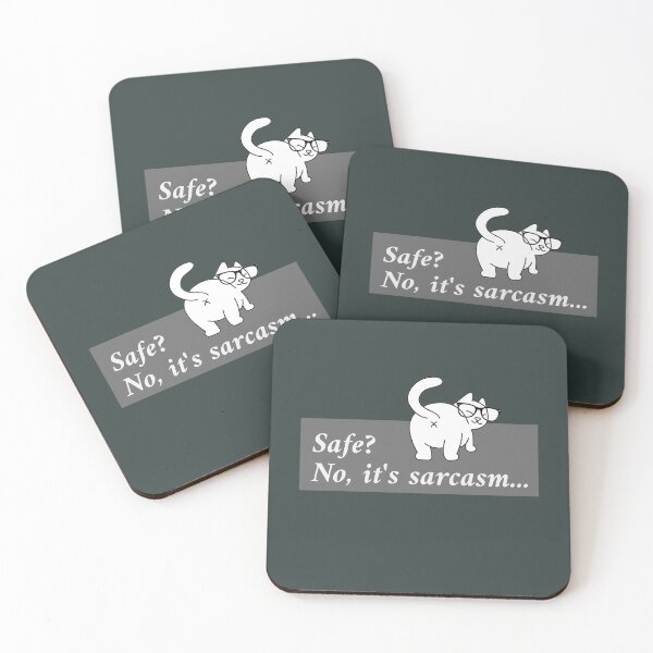 Item preview, Safe? No, It's sarcasm... designed and sold by Monkyra.