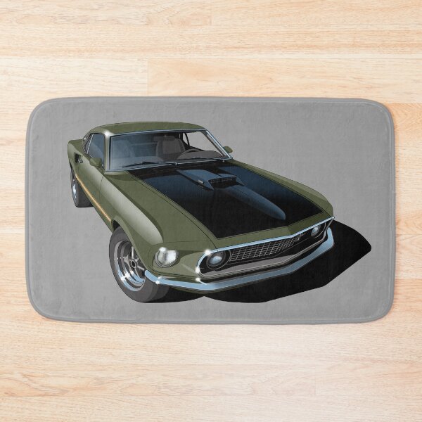 Item preview, 1969 ford mustang mach 1 in dark green designed and sold by candc-retro.