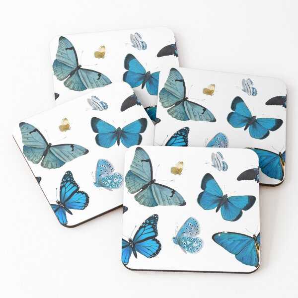 Artikelvorschau, Hübsche blaue Schmetterlinge entworfen und verkauft von newburyboutique.