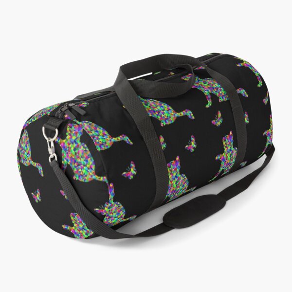 Item preview, Prismatic Low Poly Kitten Playing with Butterflies designed and sold by WowAllinOne.