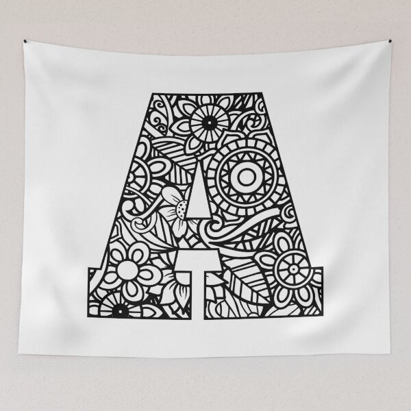 Item preview, Zentangle letter A designed and sold by JRHarshman.
