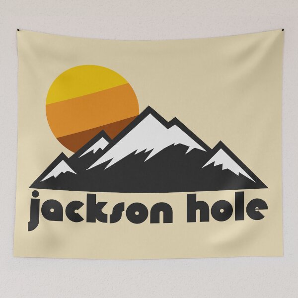 Item preview, Retro Jackson Hole ))(( Tourist Souvenir Travel Design designed and sold by acquiesce13.