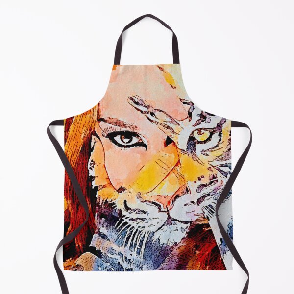 Item preview, Bright tiger girl body art. designed and sold by Iuliia Nerd.