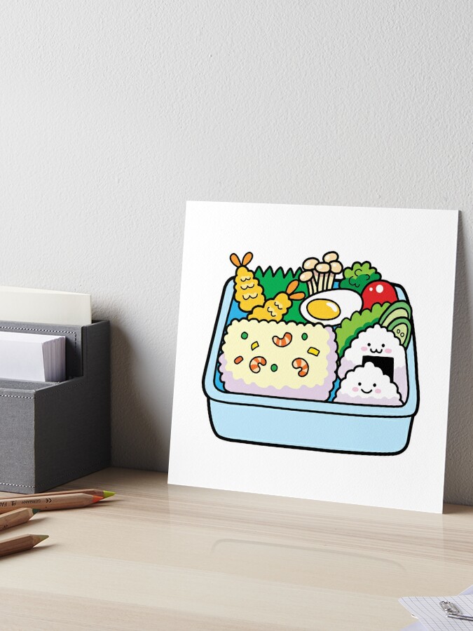 Cute Bento Box Art Print by Superr Sunday