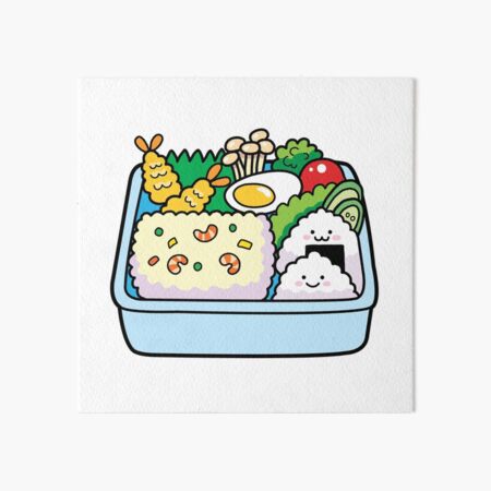 Japanese Kawaii Bento Box Postcard for Sale by nathanielc1991